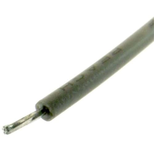 QI片端圧着済ワイヤー450mm灰 10