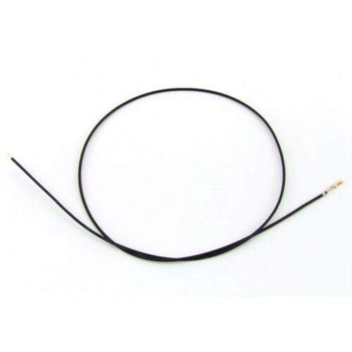 QI片端圧着済ワイヤー450mm黒 10