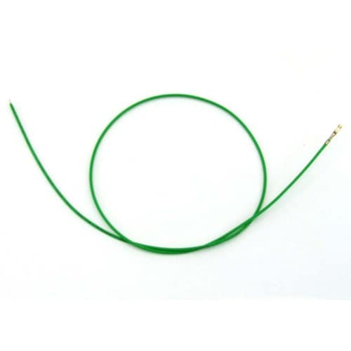 QI片端圧着済ワイヤー450mm緑 10