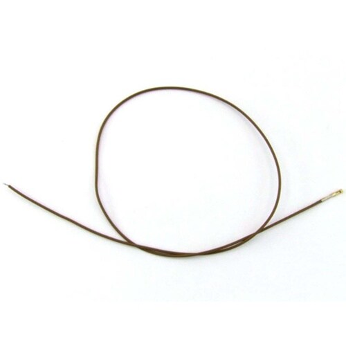 QI片端圧着済ワイヤー450mm茶 10