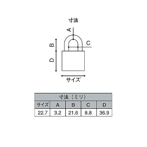 ダイヤル南京錠 20mm 2820−20