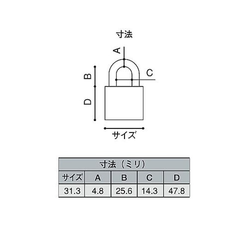 ダイヤル南京錠 30mm 2820−30