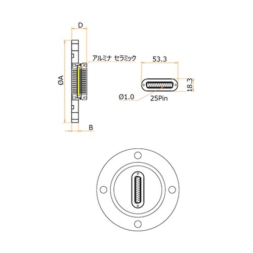 多ピン D−Sub 25 PIN VG5