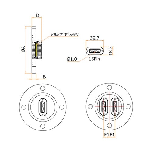 多ピン D−Sub 15 PIN VG5
