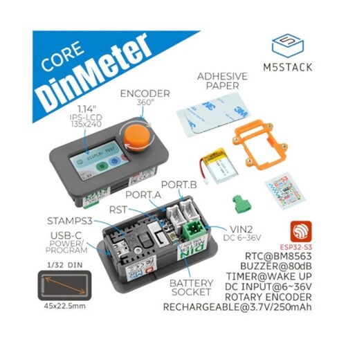 M5 Din Meter (M5Stam
