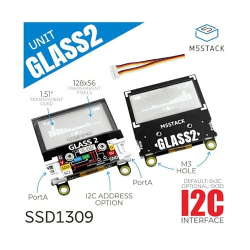 M5Stack用 1.5インチ透過型OL