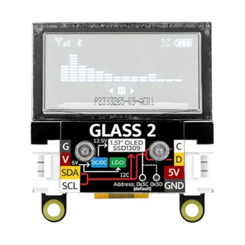 M5Stack用 1.5インチ透過型OL
