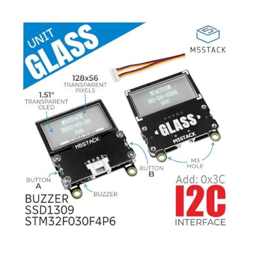 M5Stack用 1.5インチ透明OLE