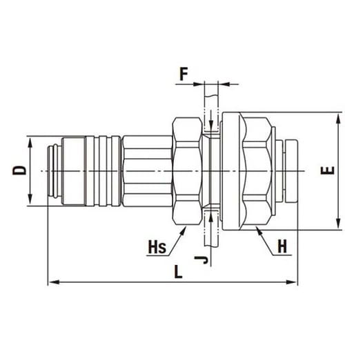 マイクロカプラ 真ちゅうNBR チューブ