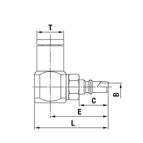マイクロカプラ(プラグ)真ちゅうNBR