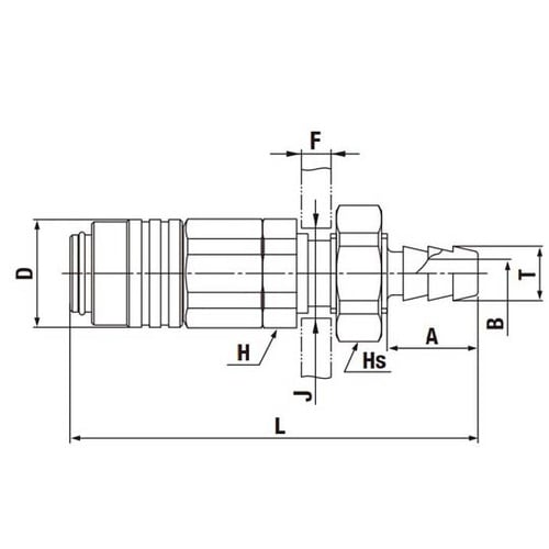 マイクロカプラ 真ちゅうNBR チューブ