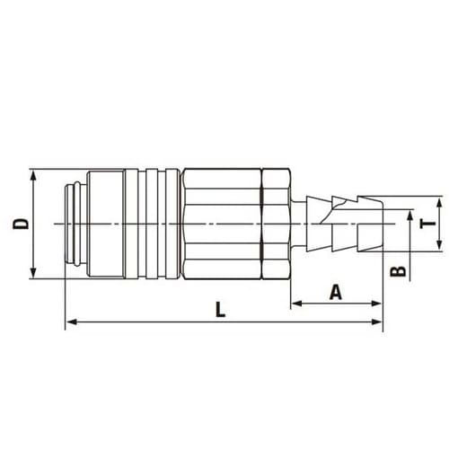 マイクロカプラ 真ちゅうNBR チューブ