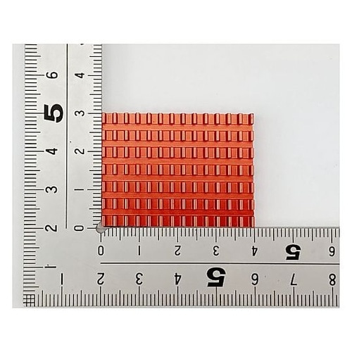 薄型ヒートシンク 30×40×5mm 赤