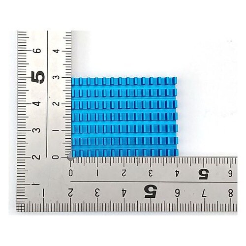 薄型ヒートシンク 30×40×5mm 青