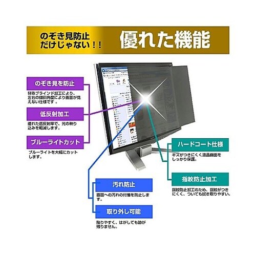 覗き見防止 プライバシー フィルター i