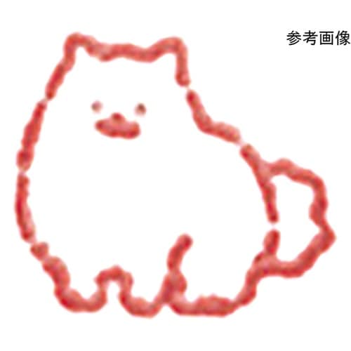 木柄スタンプ10 ゆるいどうぶつ いぬ