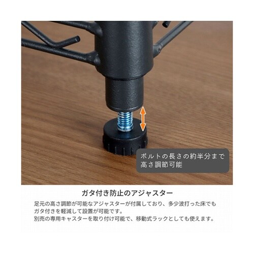 19φスチールラックセット6201DGY