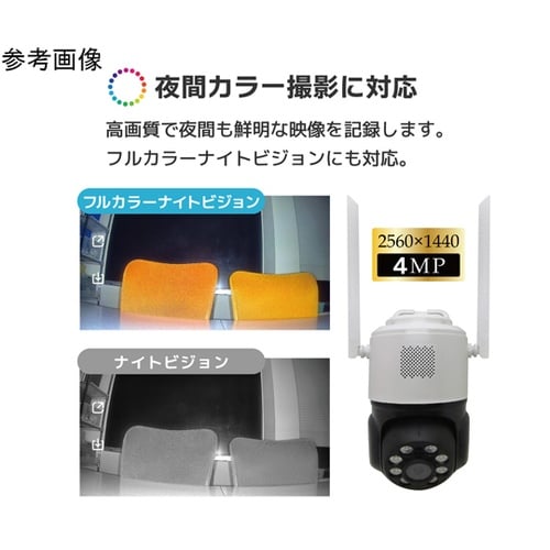 400万画素ワイヤレス ドーム型 パン・