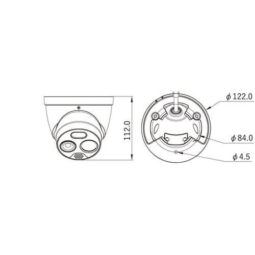 タレット型サーモグラフィカメラ 3.5m