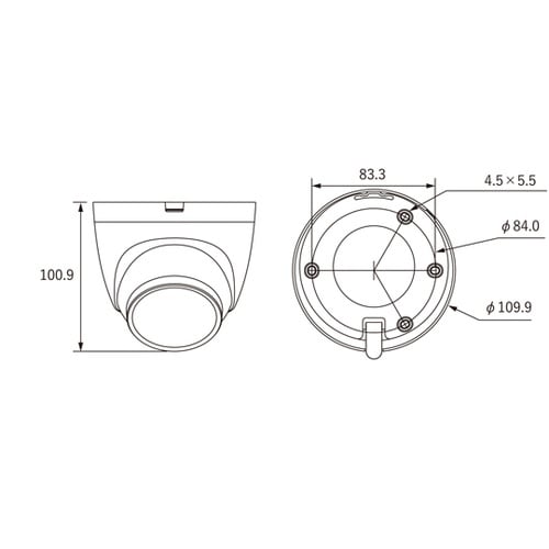 2メガピクセル 防水ドーム型 IPカメラ