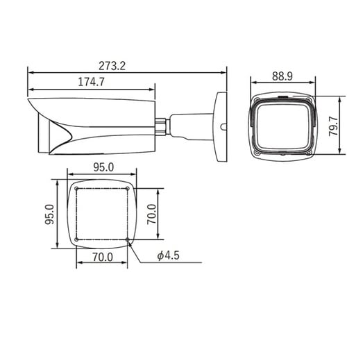 5倍電動ズームレンズ搭載5メガピクセル防