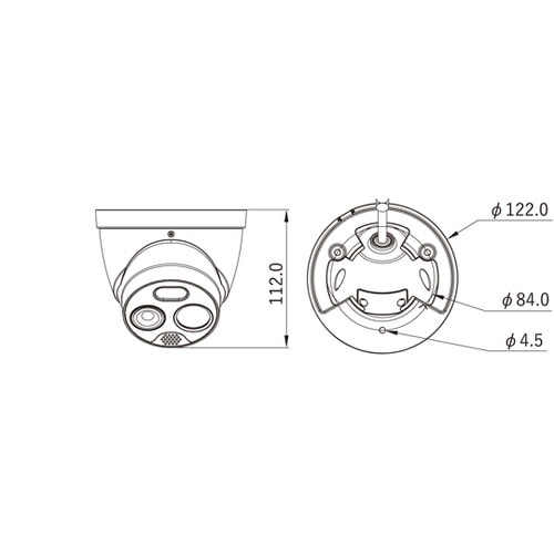タレット型サーモグラフィカメラ 2.0m