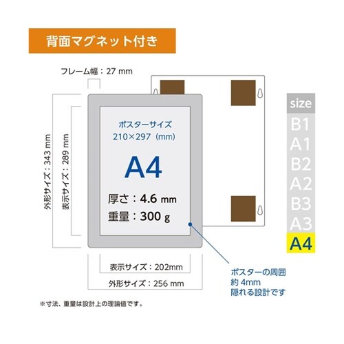 壁面用ポスターフレーム ポスターフィット