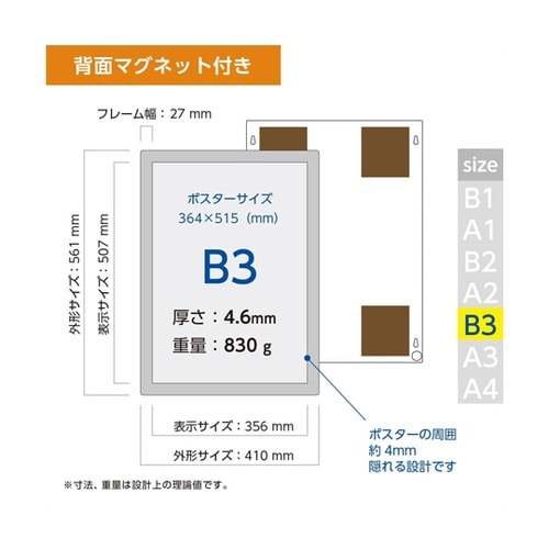 壁面用ポスターフレーム ポスターフィット