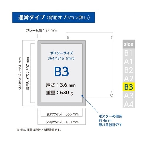 壁面用ポスターフレーム ポスターフィット