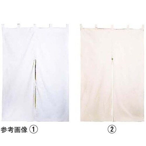 のれん 無地(半間)白 幅85×高さ12