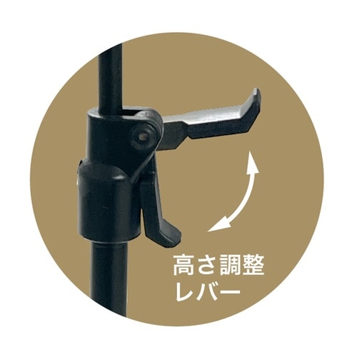 モクペタPOPスタンド片面黒木 本体黒