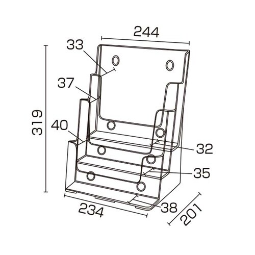 カタログケース A4 3段 T773 5