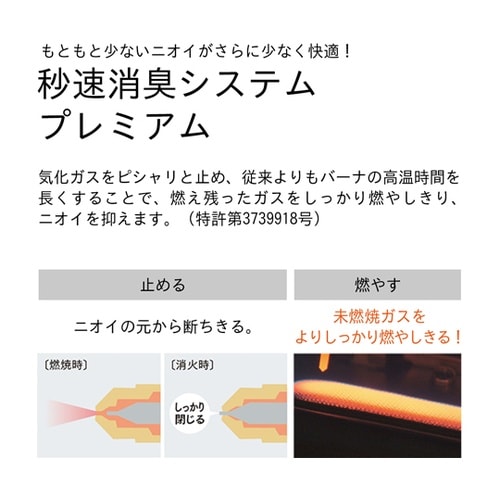 家庭用石油ファンヒーター マットグレー