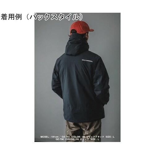 ブリザードシェルジャケット ソリッドブラ