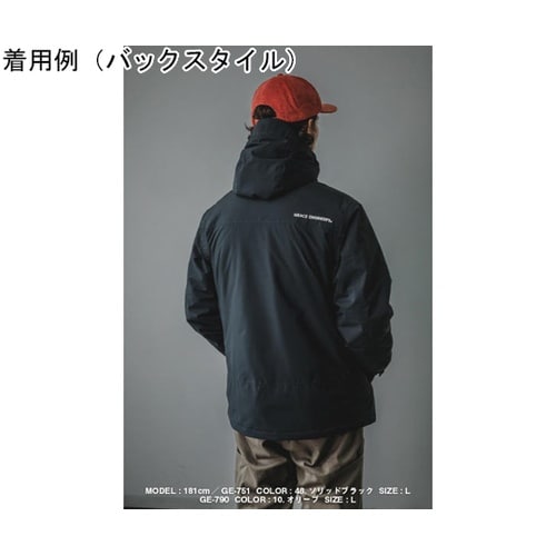 ブリザードシェルジャケット ソリッドブラ