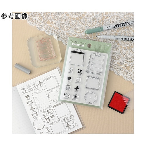 スケジュール帳用クリアスタンプ 7460