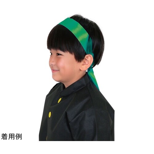 ソフトサテン はちまき 緑 19500