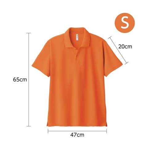DXドライポロシャツ オレンジ S 19