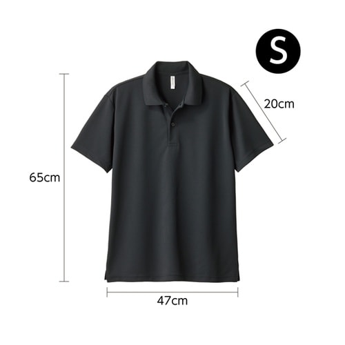 DXドライポロシャツ ブラック S 19