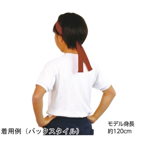 カラーはちまき 茶 18910