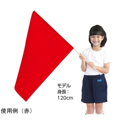 特大旗 白 旗W80×H60cm 旗竿1