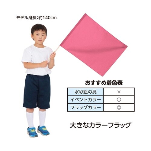 大旗 蛍光ピンク 旗W59×H44cm