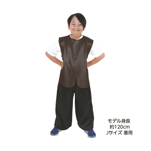 ソフトサテン ベスト 黒 S 19084