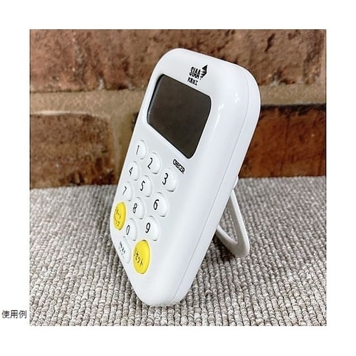 時計付き抗菌タイマー 白 CTK−100