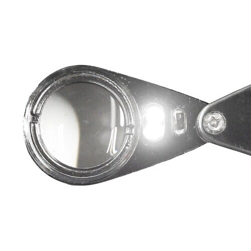 LEDライト付携帯用ルーペ SYL30L