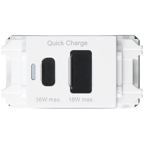埋込USBコンセントPD36W ホワイト