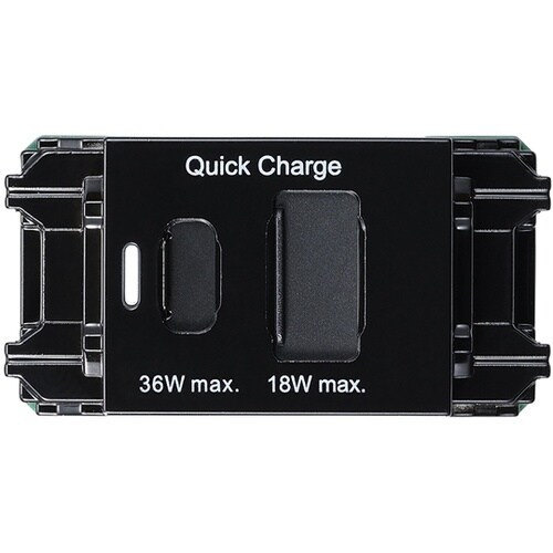 埋込USBコンセントPD36W ブラック