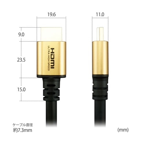 HDMIケーブルVer2.1 2m HD