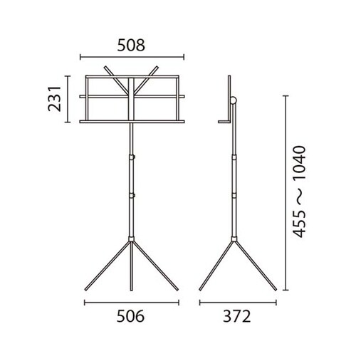 楽譜スタンド ブラック 21786***