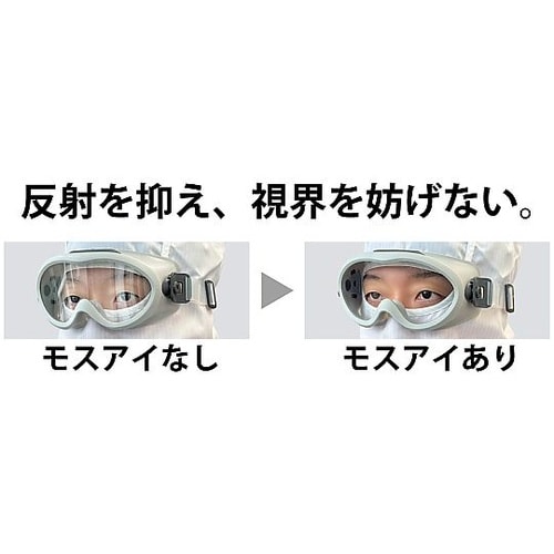 反射防止・防曇ゴグル(モスアイ構造)低発